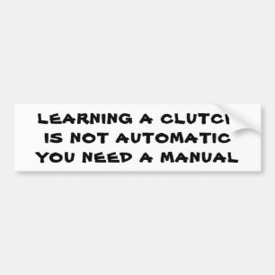 Autocollant De Voiture Driving clutch automatic manual pun