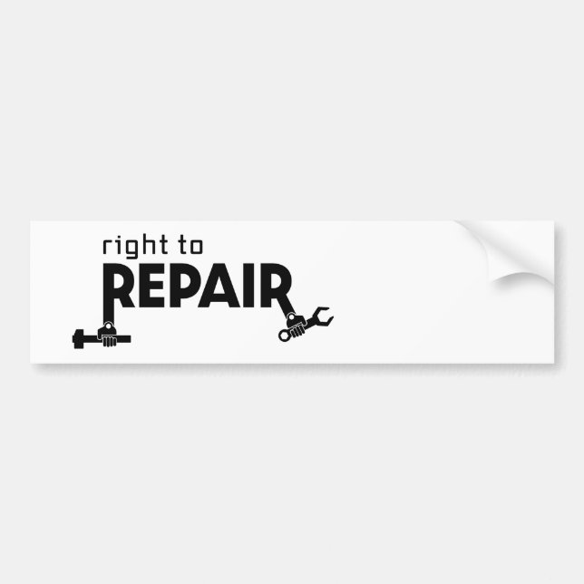 Autocollant De Voiture 🛠 droit de réparation (Devant)