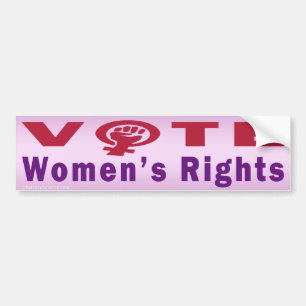 Autocollant De Voiture Droits de la femme de vote 1 adhésif pour
