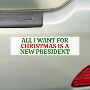 Autocollant De Voiture Drôle de Noël politique anti Trump