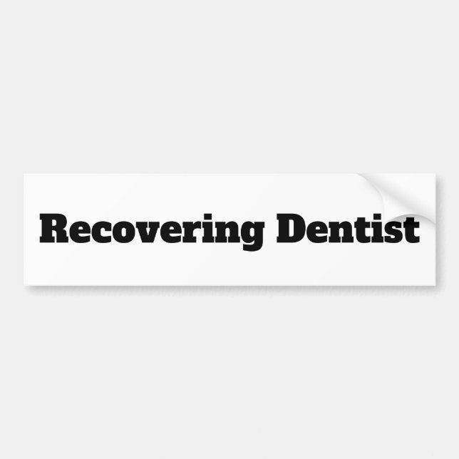 Autocollant De Voiture Drôle Ex-dentiste (Devant)