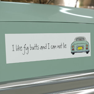 Autocollant De Voiture Drôle J'aime Green Figaro voiture Sticker