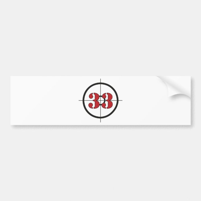 Autocollant De Voiture ## du ## 33 (Devant)