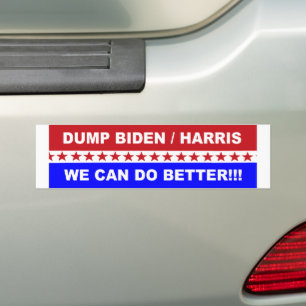 Autocollant De Voiture Dump Biden / Harris On Peut Faire Mieux!