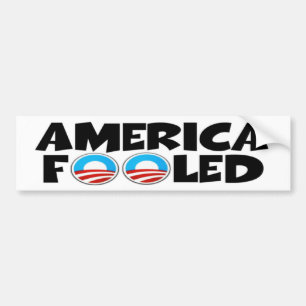 Autocollant De Voiture Duper-anti Obama substance de l'Amérique