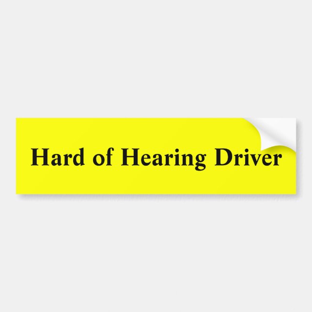 Autocollant De Voiture Dur du conducteur d'audition (Devant)