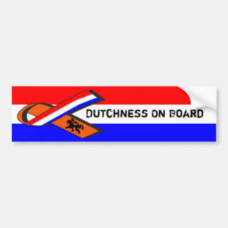 Autocollant De Voiture Dutchness à bord
