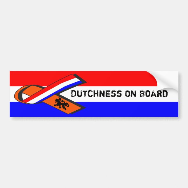 Autocollant De Voiture Dutchness à bord (Devant)