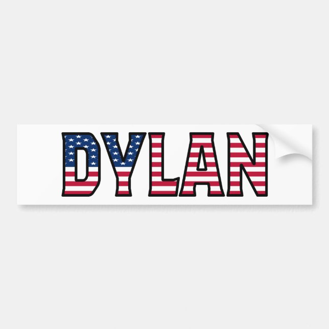 Autocollant De Voiture Dylan Nom Vorname USA Aufkleber Sticker Auto (Devant)