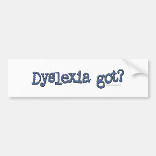 Autocollant De Voiture Dyslexie obtenue ?