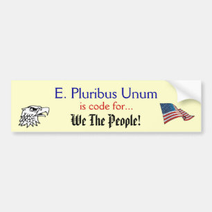 Autocollant De Voiture E Pluribus Unum