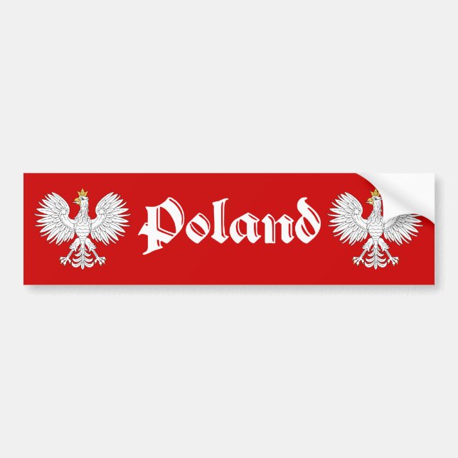 Autocollant De Voiture Eagle polonais Pologne (Devant)