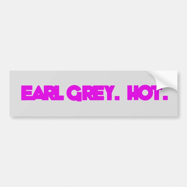 Autocollant De Voiture Earl Grey. Chaud. Auto-collants pour voiture (Devant)