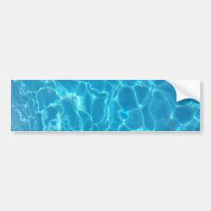 Autocollant De Voiture Eau de piscine bleu ciel cristallin