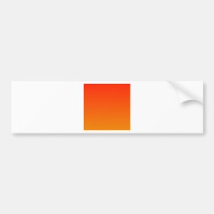 Autocollant De Voiture Écarlate au gradient horizontal de mandarine