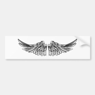 Autocollant De Voiture Écartez les paires d'ange ou d'ailes d'Eagle