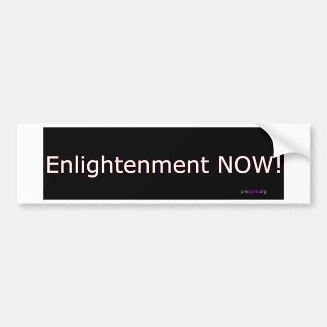 Autocollant De Voiture Éclaircissement MAINTENANT ! (Devant)