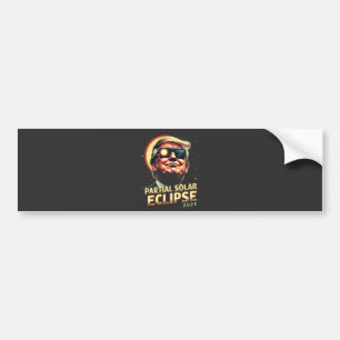 Autocollant De Voiture Éclipse solaire partielle 2025 Trump - Inuguration