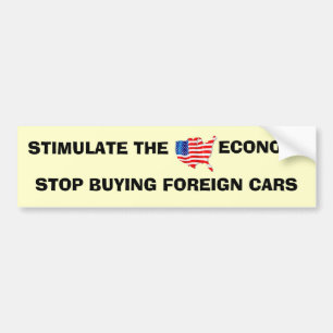 AUTOCOLLANT DE VOITURE ÉCONOMIE AUX USA.