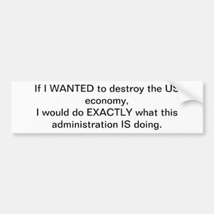 Autocollant De Voiture Économie de destruction des USA