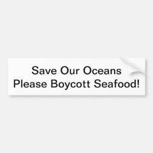 Autocollant De Voiture Économisez notre bumper Sticker Oceans