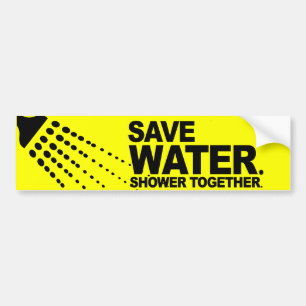 Autocollant De Voiture ÉCONOMISONS L'EAU - DOUCHE ENSEMBLE -.png
