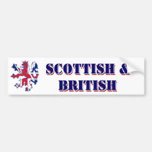 Autocollant De Voiture Écossais et britannique fiers