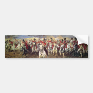 Autocollant De Voiture Ecosse Pour Toujours (Officiers De Cavalerie) (Mil
