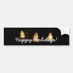 Autocollant De Voiture Écran Luminaire Snowman