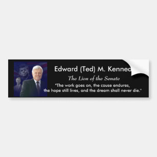 Autocollant De Voiture Edouard (Ted) Kennedy - dans Memorium