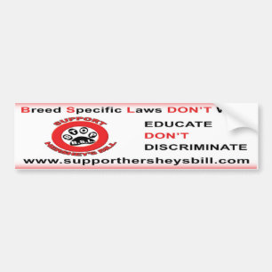 Autocollant De Voiture Educate ne distinguent pas Bumpersticker