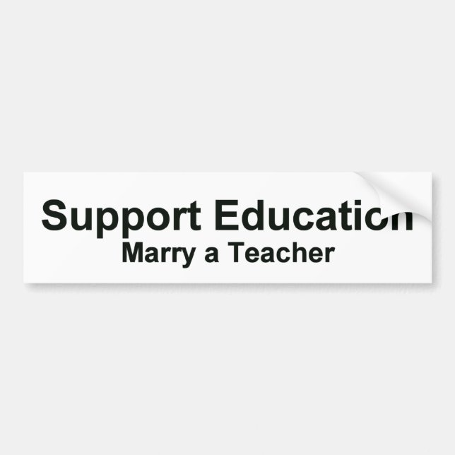 Autocollant De Voiture Éducation de soutien (Devant)