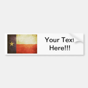 Autocollant De Voiture Effet de grunge de drapeau du Texas