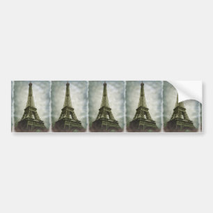 Autocollant De Voiture Effet de vieille photo Tour Eiffel Paris