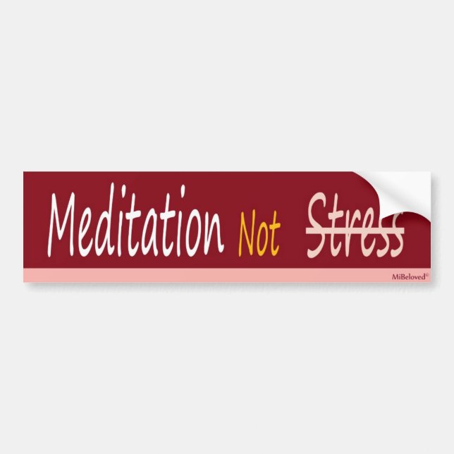 Autocollant De Voiture Effort de méditation pas (Devant)