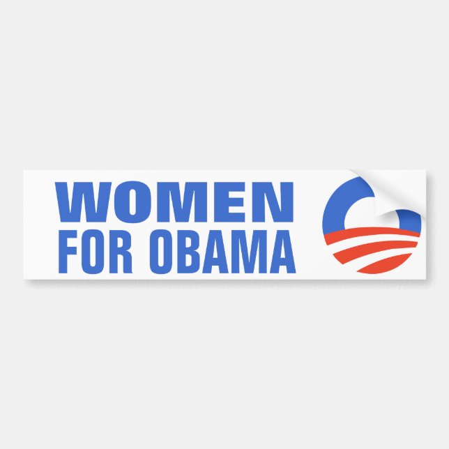 Autocollant De Voiture Égalité de salaires de femmes pour Obama 2012 (Devant)