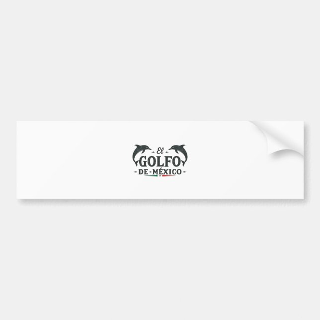 Autocollant De Voiture El Golfo De Mexico Golfe du Mexique (Devant)
