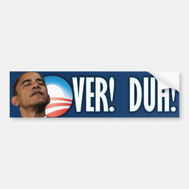 Autocollant De Voiture Élection 2012 - au-dessus Duh d'anti Obama (Devant)