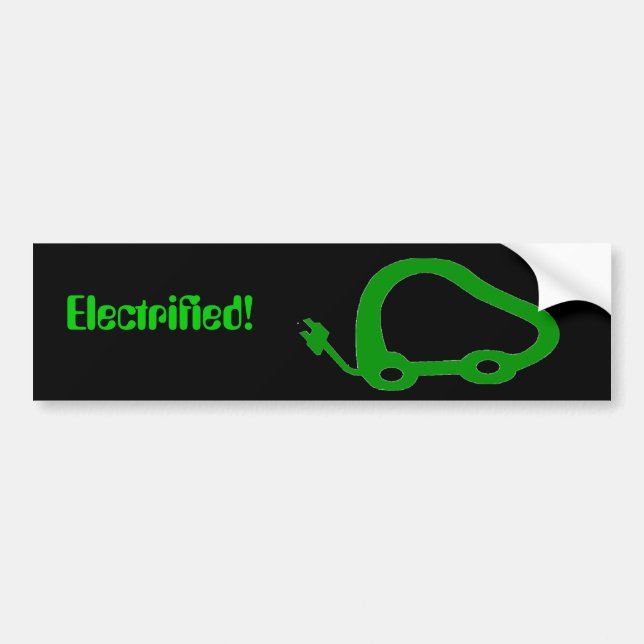 Autocollant De Voiture ElectricVehicleFriendly, électrifié ! (Devant)