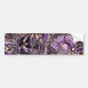 Autocollant De Voiture Elégant lavande violette abstraite marbre lilas