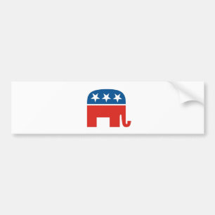 Autocollant De Voiture éléphant de Parti Républicain des Etats-Unis