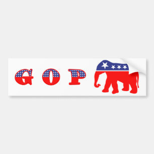 Autocollant De Voiture Eléphant GOP modéré