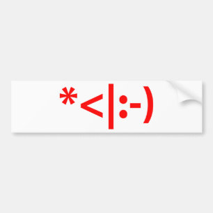 Autocollant De Voiture Elfe de Noël Emoticon Xmas ASCII Texte Art