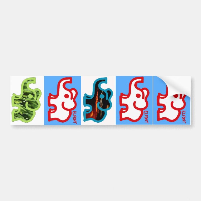 Autocollant De Voiture Elfont (Devant)