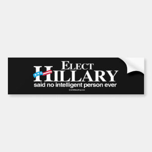 Autocollant De Voiture Élisez Hillary n'a dit aucune personne