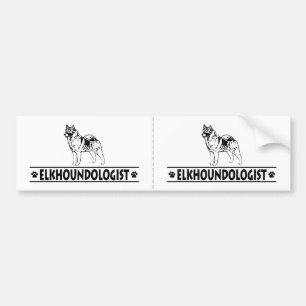 Autocollant De Voiture Elkhound norvégien humoristique