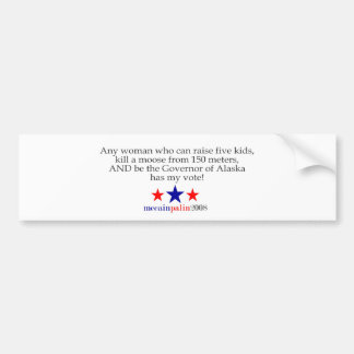 Autocollant De Voiture Elle a mon vote