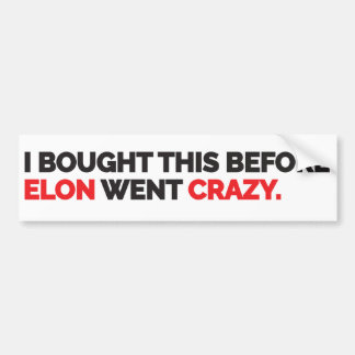 Autocollant De Voiture Elon went crazy