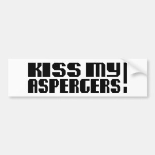 Autocollant De Voiture Embrassez mon Aspergers ! (Mois d'Awarness