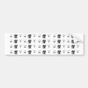 Autocollant De Voiture Émissions MPG/0 d'infini